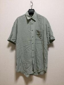 Viyella ヴァイエラ レーヨンシャツ 半袖シャツ Large カーキ