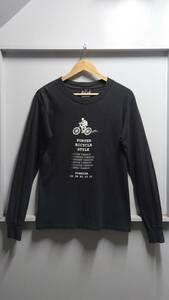 90’s PORTER USA製 “PORTER BICYCLE STYLE” ロングスリーブ Tシャツ ブラック S 長袖 裾シングルステッチ