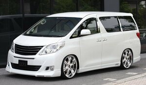 M'z SPEED 4点キット(マフラーレス用) 未塗装 FRP アルファードハイブリッド ATH20W H23.11～H26.12 G/X MC後