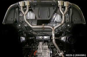 M'z SPEED エキゾーストシステム 左右4本出し (MZ25-2) レクサス RX450h 10系 H24.4～H27.9 2GR-FXE Fスポーツ/エアロバンパー付車 MC後