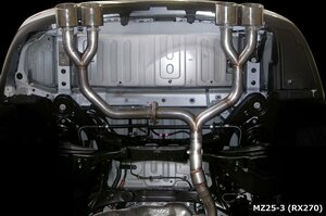 M'z SPEED エキゾーストシステム 左右4本出し (MZ25-3) レクサス RX270 DBA-AGL10W H21.1～H24.3 1AR-FE MC前