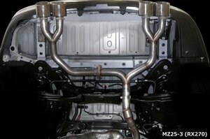 M'z SPEED エキゾーストシステム 左右4本出し (MZ25-3) レクサス RX270 DBA-AGL10W H24.4～H27.9 1AR-FE