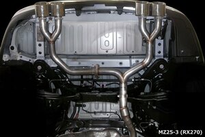 M'z SPEED エキゾーストシステム 左右4本出し (MZ25-3) レクサス RX270 DBA-AGL10W H24.4～H27.9 1AR-FE Fスポーツ/エアロバンパー付車