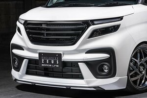 M'z SPEED フロントハーフスポイラー ピュアホワイトパール (ZVR) ABS ソリオバンディット MA37S R2.12～