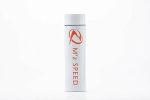 M'z SPEED サーモステンレスボトル パールホワイト(ロゴ：オレンジ)