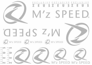 M'z SPEED カッティングデカール ステッカーセット