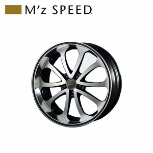 M'z SPEED juno Babel 19×8.0J PCD100 5H +48 ポリッシュ/ポリッシュ 19インチ 鋳造1ピースアルミホイール 1本