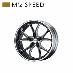 M'z SPEED FORGED DESIGN 333 22×9.0J PCD120 5H +34 マシニング/ブラック 22インチ 鍛造2ピースアルミホイール 1本