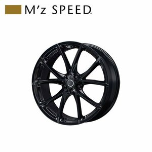 M'z SPEED Julia FullThrottle 19×8.0J PCD114.3 +38 ブラック 19インチ 鋳造1ピースアルミホイール 1本