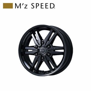 M'z SPEED juno 859 MONOBLOCK 17×6.5J PCD139.7 6H +38 ブラック 17インチ 鋳造1ピースアルミホイール 1本