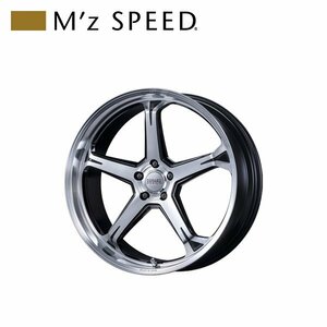 M'z SPEED FORGED DESIGN 888 20×8.5J PCD114.3 5H +36 ブラック/ポリッシュ 20インチ 鍛造1ピースアルミホイール 1本