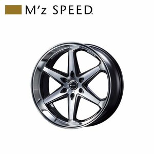 M'z SPEED juno LC150 22×9.5J PCD139.7 6H +24 ブラック/ポリッシュ 22インチ 鋳造1ピースアルミホイール 1本