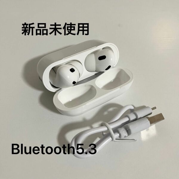 ワイヤレスイヤホン bluetoothイヤホン マイク付き AirPods Bluetooth5.3 新品未使用