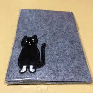 黒猫　フェルト　ブックカバー　千趣会　ノベルティ