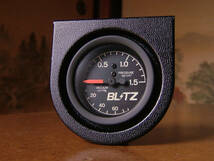 【美品】BLITZ（ブリッツ）機械式ブースト計 52Φ ■■ 大森メーター製 ■■ 検）TRUST.Defi.LAMCO.NISMO.TRD.関東精器.HKS.ULTRA_画像1