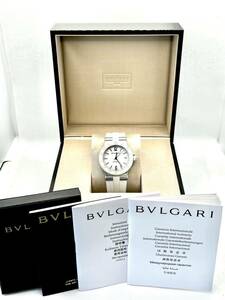 【激レア 極美品】 BVLGARI ブルガリ ディアゴノ DG35WSWVD ラバーベルト 自動巻き 腕時計 