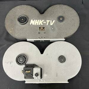 【希少品】Seiki 精機光学研究所 NHK-TV使用品 16mm 16ミリ Film Magazine フィルムマガジン 2点セット シネカメラ リール 当時物 レトロ