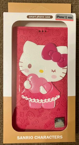 ハローキティ　Hello Kitty Standing Flip フリップ 手帳型 ケース　iPhone12mini