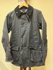 ＜美品＞Barbour Bedale SL バブアー ビデイルSL 黒 ブラック 40サイズ　L相当 スリムフィット