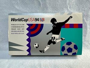 ワールドカップ94　アメリカ大会公式記念コイン　プルーフ2種セット　1ドル銀貨　50セント白銅貨　WORLD CUP USA 1994
