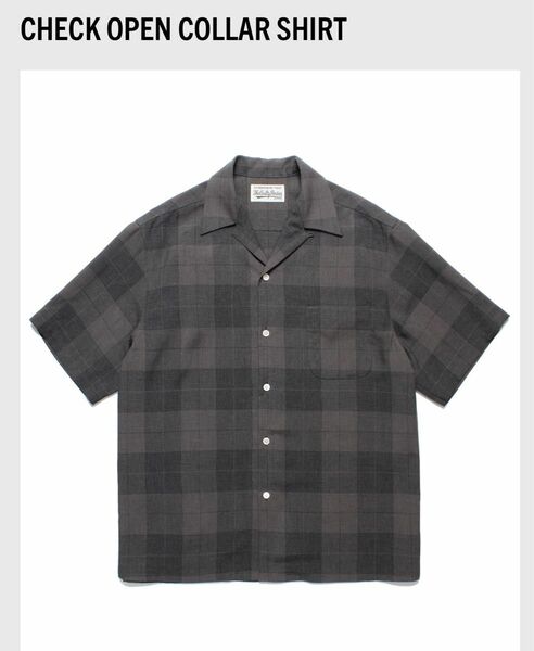 CHECK OPEN COLLAR SHIRT ワコマリア　オンブレ