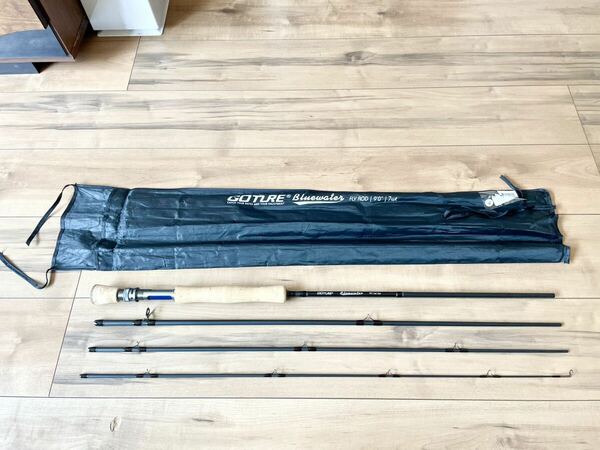 ★送料無料★美品★GOTURE bluewater 9ft 7wt 4pcゴチュール ブルーウォーター 9フィート #7 4本継ぎ フライロッド 本流 湖などに 7番