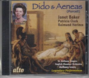 [CD/Alto]パーセル:歌劇「ディドーとエネアス」全曲/J.ベイカー&P.クラーク他&A.ルイス&イギリス室内管弦楽団