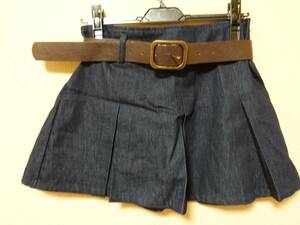  Nice Claup pleat Y2K Denim skirt 