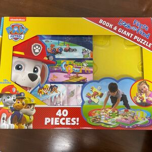 パウパトロール 特大 パズル 英語 知育 PAW PATROL 40ピース 絵本 おもちゃ 