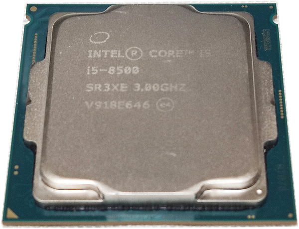 送料無料 Intel Core i5-8500 (3.00GHz/TB:4.10GHz/SR3XE bulk LGA1151/6C/L3 9M/HD530/TDP65W 起動確認済