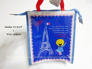  now . is hard-to-find rare![ Familia × Madeleine Chan ]PVC coating keep cool bag shopping tote bag hand .. outdoor leisure 
