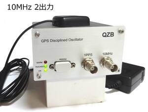 ♪ 【 ホールドオーバー機能搭載 / 10MHz 2出力】 GPSDO 10MHz マスタークロック GPS同期発振器 /最大7出力まで増設可能