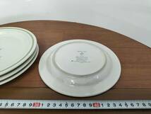 コレクション　昭和　レトロ　アンティーク　料理皿　中皿　STONEWARE　陶器　4枚　まとめて　未使用_画像3