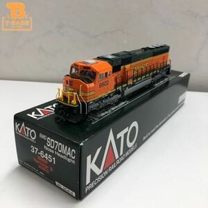 1円〜 動作確認済み KATO HOゲージ 37-6451 EMD SD70MAC Nose Headlight BNSF Heritage II #8802 海外車両 /a