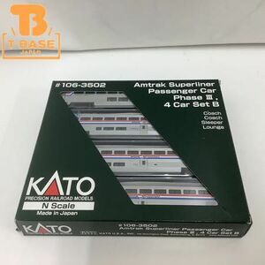 1円〜 KATO Nゲージ #106-3502 Amtrak Superliner Passenger Car Phase III 4 Car Set B アムトラック 外国車両