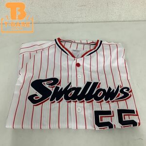 1円〜 XLサイズ プロ野球 東京ヤクルトスワローズ 村上 宗隆 #55 2022 JERA CENTRAL LEAGUE CHAMPIONS 応援ユニフォーム