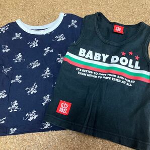 ベビー　キッズ タンクトップ 半袖Tシャツ　サイズ80