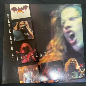 【ステッカー付】 DARK ANGEL 「Live Scars」 COMBAT88561-2013-1 US盤 1990年 レコード LP