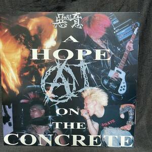 惡意 -AI- 『A HOPE ON THE CONCRETE』 LPレコード （BSR058） ハードコア・ジャパコア