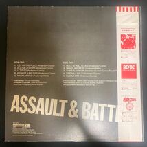 【帯付】 Rose Tattoo 「ASSAULT&BATTERY」 ローズ・タトウ 極道 P-11101A 国内盤 ハードロック インサート付き レコード LP_画像2