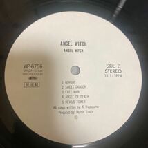 【見本盤・帯付】 エンジェル・ウィッチ 「悪魔の翼」 ANGEL WITCH VIP-6756 国内盤 1981年 インサート付き ヘビメタ レコード LP_画像9