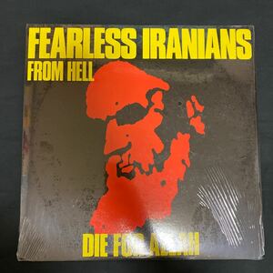 Fearless Iranians From Hell 「Die For Allah」 BR08 US盤 1987年 パンク インサート付き レコード LP
