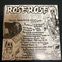 【美品】 Roserose 「Skatehead'88」DOG-17 国内盤 1987年 パンク レコード EP_画像2