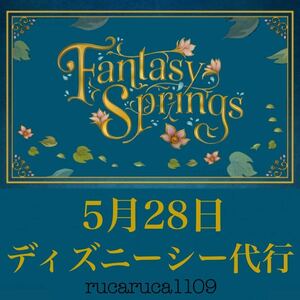 5月28日 ディズニーシー 代行 ファンタジースプリングス FS ファンスプ アナ雪 ラプンツェル ピーターパン ティンカーベル 代理購入