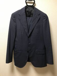  ultimate beautiful goods United Arrows suit setup navy 46/80 check spring summer REDA