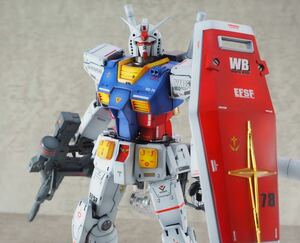 Art hand Auction 【MG (小改修)】RX78-2ガンダム ジ･オリジン 改修･塗装 完成品 GUNDAM, キャラクター, ガンダム, 完成品