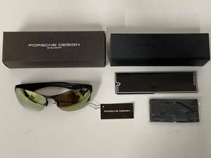 未使用　PORSCHE DESIGN　サングラス　light green silver mirror　ポルシェデザイン■5211