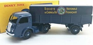 DINKY TOYS 1/43 TRACTEUR PANHARD ET SEMI-REMORWUE S.N.C.F