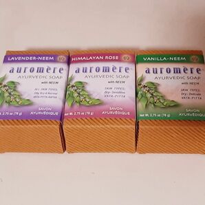 auromere オーロメア アーユルヴェーダ ソープ 石鹸 78g×3個