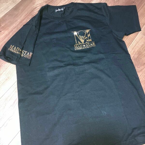 激レア　MADSTAR 開封済み未使用　サイズL Tシャツ　金ロゴ